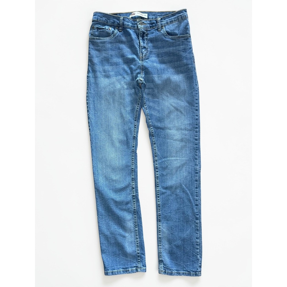 Levis 502 Jeans Kids 18 Reg Blue Tapered Stretch Denim Casual Modern Fit W29xL29